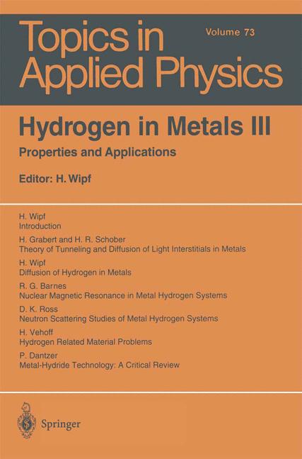Hydrogen In Metals …