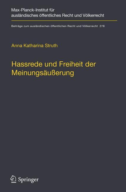 ISBN 9783662581537 product image for Hassrede und Freiheit der Meinungsäußerung | upcitemdb.com