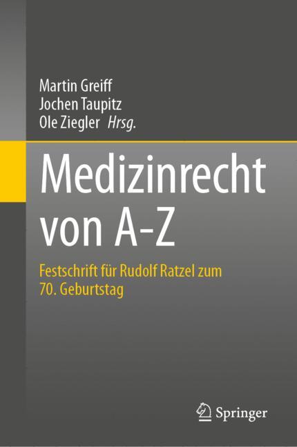Medizinrecht Von A-Z - image