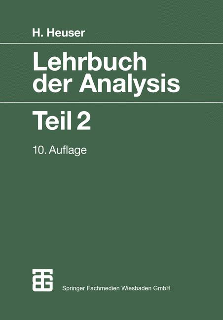 Lehrbuch Der Analys…