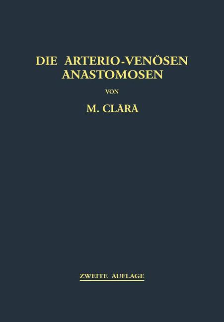 Die Arterio-VenÃ¶Sen Anastomosen