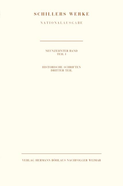 Schillers Werke. Nationalausgabe