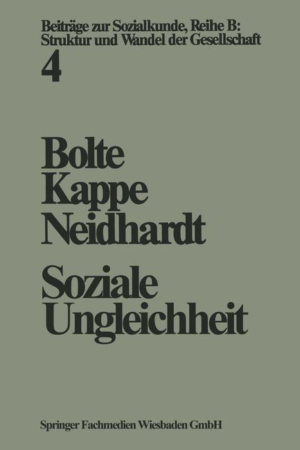 ISBN 9783810000323 product image for Soziale Ungleichheit | upcitemdb.com