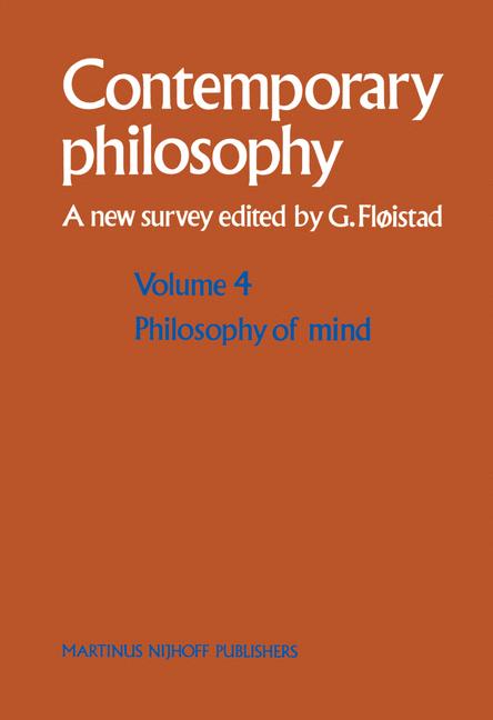 Philosophy Of Mind/Philosophie De LâEsprit