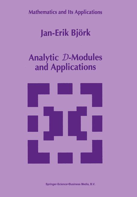 Analytic D-Modules …