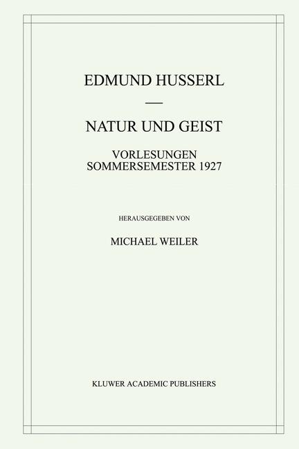 Natur Und Geist