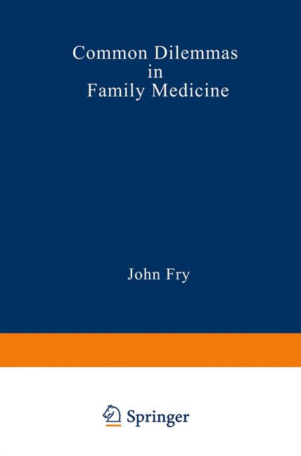 Springer Netherlands Common Dilemmas In Family Medicine