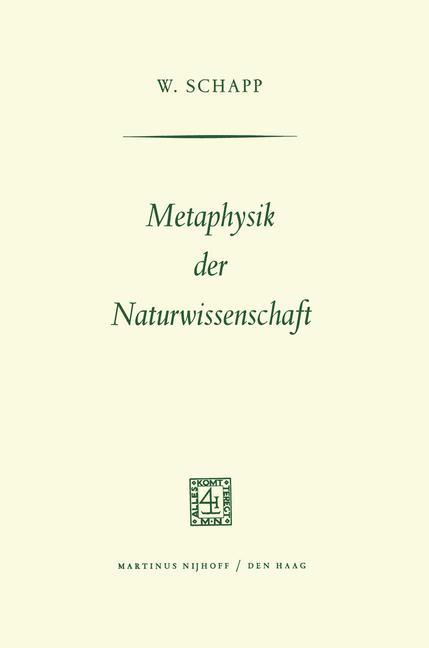 Metaphysik Der Natu… - image