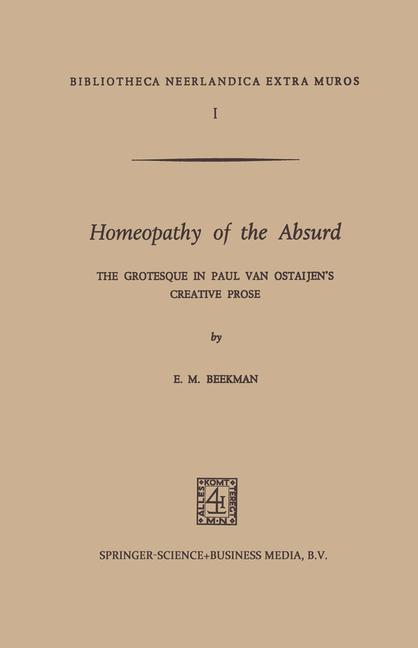 Springer Netherlands Homeopathy Of The Absurd