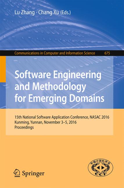 ISBN 9789811034824 product image for Software Engineering and Methodology for Emerging Domains | upcitemdb.com