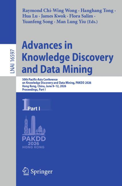 Springer Nature Singapore Advances in Knowledge Discovery and Data Mining
