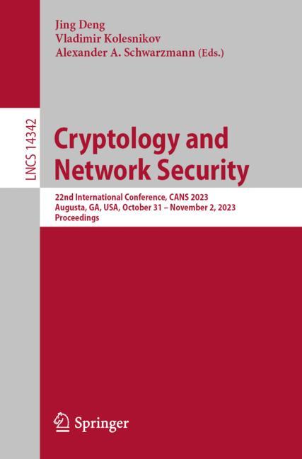 Cryptology And Netw… - image