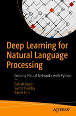 Front cover of Deep Learning for Natural Language Processing