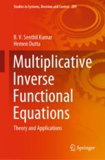 Front cover of Multiplicative Inverse Functional Equations