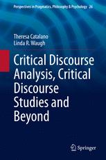 Front cover of Critical Discourse Analysis, Critical Discourse Studies and Beyond