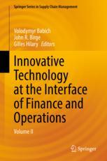 Front cover of Innovative Technology at the Interface of Finance and Operations