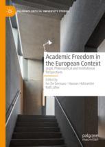 Front cover of Academic Freedom in the European Context