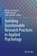 Front cover of Avoiding Questionable Research Practices in Applied Psychology