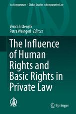 Front cover of The Influence of Human Rights and Basic Rights in Private Law