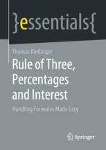 Front cover of Rule of Three, Percentages and Interest