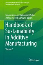 Front cover of Handbook of Sustainability in Additive Manufacturing