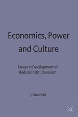 Economics, Power and Culture - James Ronald Stanfield