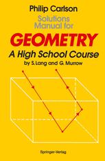 Solutions Manual for Geometry - Philip Carlson