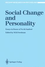 Social Change and Personality - Mervin B. Freedman