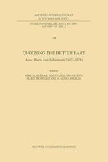 Choosing the Better Part - M.P. de Baar; Lynne Richards; Machteld Löwensteyn; Marit Monteiro; A. Agnes Sneller