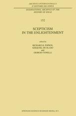Scepticism in the Enlightenment - R.H. Popkin; Ezequiel de Olaso; Giorgio Tonelli