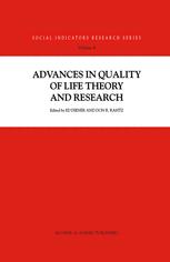 Advances in Quality of Life Theory and Research - Ed Diener; Don Rahtz