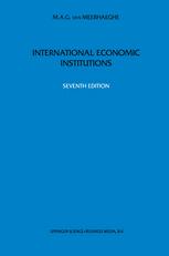 International Economic Institutions - M.A. van Meerhaeghe