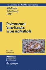Environmental Value Transfer: Issues and Methods - StÃ¥le Navrud; Richard Ready