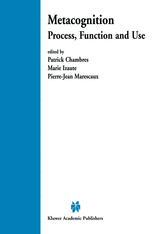 Metacognition - Patrick Chambres; Marie Izaute; Pierre-Jean Marescaux