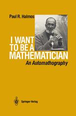 ISBN 9781461210849 product image for I Want to be a Mathematician | upcitemdb.com