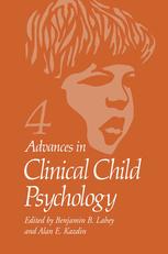 Advances in Clinical Child Psychology - Benjamin B. Lahey; Alan E. Kazdin
