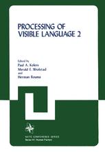 Processing of Visible Language - Paul A. Kolers