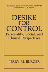 Desire for Control - Jerry M. Burger