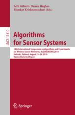 Algorithms for Sensor Systems - Seth Gilbert; Danny Hughes; Bhaskar Krishnamachari