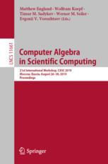 Computer Algebra in Scientific Computing - Matthew England; Wolfram Koepf; Timur M. Sadykov; Werner M. Seiler; Evgenii V. Vorozhtsov