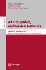 Ad-Hoc, Mobile, and Wireless Networks - Maria Rita Palattella; Stefano Scanzio; Sinem Coleri Ergen