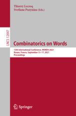 ISBN 9783030850876 product image for Combinatorics on Words | upcitemdb.com
