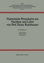 Numerische Prozeduren - H. Rutishauser