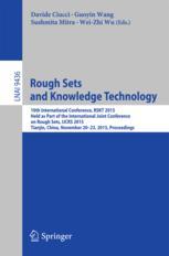 Rough Sets and Knowledge Technology - Davide Ciucci; Guoyin Wang; Sushmita Mitra; Wei-Zhi Wu
