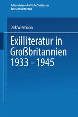 Exilliteratur In GroÃbritannien 1933 â 1945