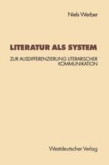Literatur als System - Niels Werber