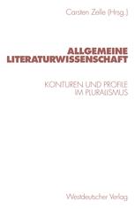 Allgemeine Literaturwissenschaft - Carsten Zelle