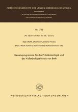 Beweisprogramme für die Prädikatenlogik und der Vollständigkeitssatz von Beth - Christian Fenske; Christian Fenske