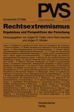 Rechtsextremismus - JÃ¼rgen W. Falter; JÃ¼rgen R. Winkler; Hans-Gerd Jaschke