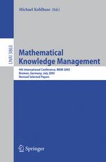 Mathematical Knowledge Management - Michael Kohlhase